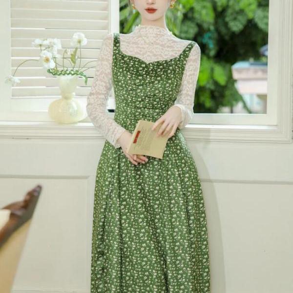 Vintage Off-shoulder Tea-Length Prom Dresses