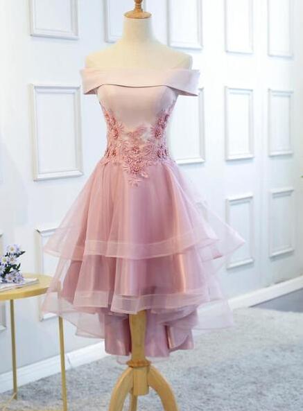 Satin Prom Dress Lace Up Formal Dress SYP187
