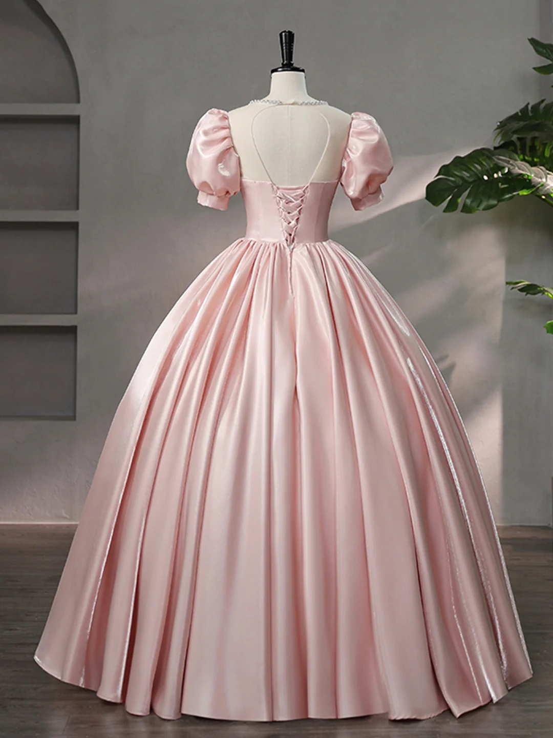 Light Pink Tube Ball Gown main image 1