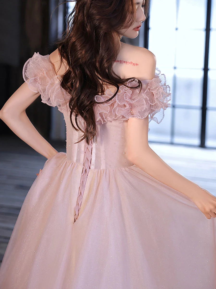 Pink Tulle Ballgown